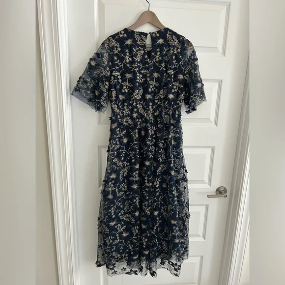 Baltic Born Navy and Gold Floral Maxi Dress - Picture 11 of 16